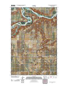 O'Hanlon Coulee 2011 topographic map thumbnail
