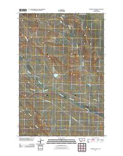 Pender Coulee 2011 topographic map thumbnail