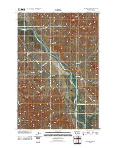 Pennock Creek 2011 topographic map thumbnail