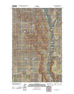 Uhlan Coulee 2011 topographic map thumbnail