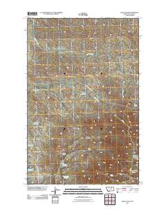 Niles Coulee 2011 topographic map thumbnail