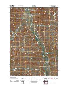 Mitchell Coulee 2011 topographic map thumbnail