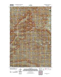Sevenmile Hill 2011 topographic map thumbnail