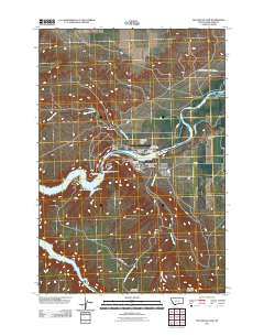 Yellowtail Dam 2011 topographic map thumbnail