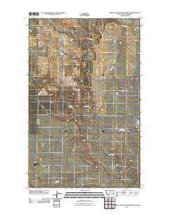 North Chinook Reservoir NW 2011 topographic map thumbnail