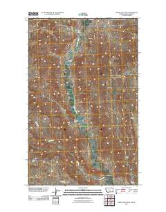 Thoeny Hills East 2011 topographic map thumbnail