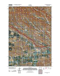Ranchester 2011 topographic map thumbnail