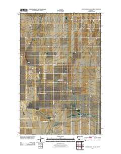 Fourteenmile Coulee SE 2011 topographic map preview