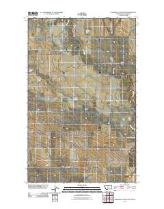 Creedman Coulee East 2011 topographic map thumbnail