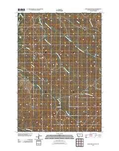 Deer Creek Buttes 2011 topographic map thumbnail