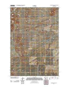 Radersburg SW 2011 topographic map thumbnail