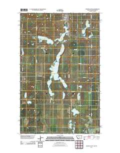 Westby South 2011 topographic map thumbnail