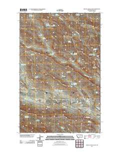 Miller Coulee East 2011 topographic map thumbnail