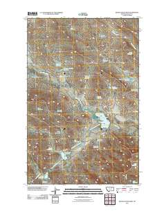 Miller Coulee West 2011 topographic map thumbnail