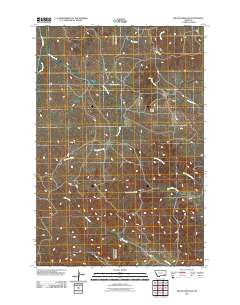 Miller Creek SW 2011 topographic map thumbnail