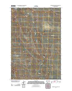 Timber Buttes North 2011 topographic map thumbnail