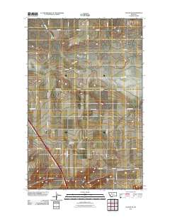 Vaughn NE 2011 topographic map thumbnail