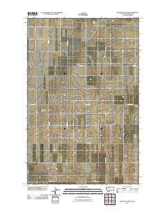 Fowler Coulee SE 2011 topographic map thumbnail