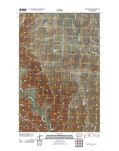 Karsten Coulee 2011 topographic map thumbnail