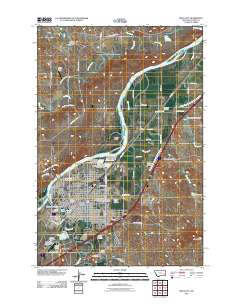 Miles City 2011 topographic map thumbnail