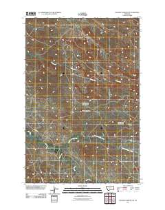 Rocking Chair Butte 2011 topographic map thumbnail