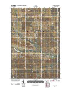 Woodrow 2011 topographic map thumbnail