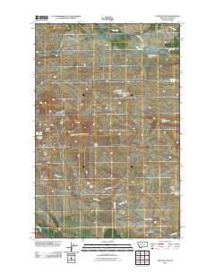 Teton Buttes 2011 topographic map thumbnail