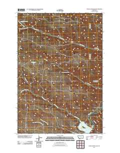Tongue River Dam 2011 topographic map thumbnail