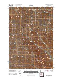 Cabin Creek NW 2011 topographic map thumbnail