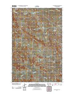 Ash Creek West 2011 topographic map thumbnail