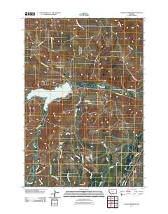 Cooney Reservoir 2011 topographic map thumbnail