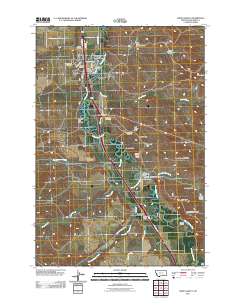 Crow Agency 2011 topographic map thumbnail