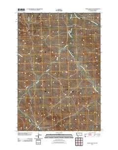 Crow Agency NE 2011 topographic map thumbnail