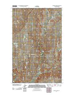 Burnett Creek 2011 topographic map thumbnail