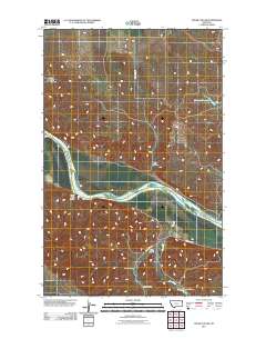 Cedar Coulee 2011 topographic map thumbnail