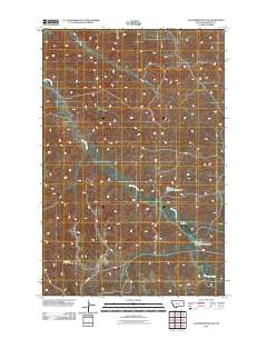 Cluster Buttes NW 2011 topographic map thumbnail