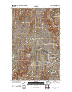 Chapman Coulee NE 2011 topographic map thumbnail