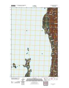 Bull Island 2011 topographic map thumbnail