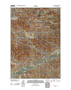 Colstrip SE 2011 topographic map thumbnail