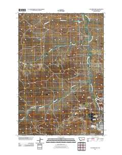 Colstrip West 2011 topographic map thumbnail