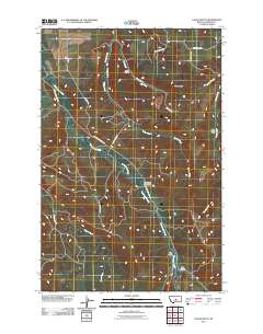 Castle Butte 2011 topographic map thumbnail