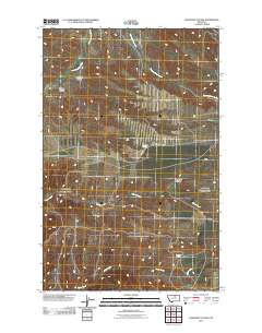 Crazyman Coulee 2011 topographic map thumbnail