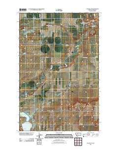 Choteau SE 2011 topographic map thumbnail