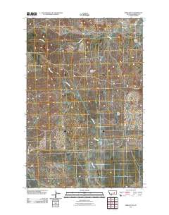 Emma Butte 2011 topographic map thumbnail