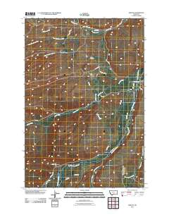 Fishtail 2011 topographic map thumbnail