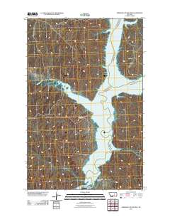 Germaine Coulee West 2011 topographic map thumbnail