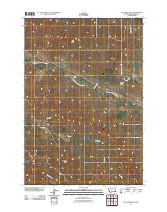 Dry Creek Butte 2011 topographic map thumbnail