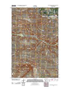 Fort Belknap Agency 2011 topographic map thumbnail