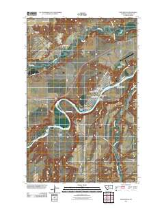 Fort Benton 2011 topographic map thumbnail