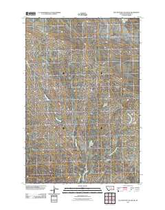 Flat Bottom Coulee SW 2011 topographic map thumbnail